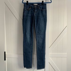 Juniors Bullhead Black Super Skinny Denim Jeans Sz 3L 3 Long